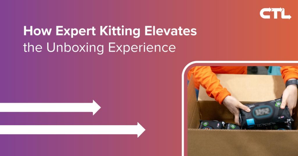 Expert kitting of consumer package goods products for wholesale distribution.