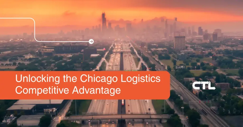Chicago Skyline and highway leading into the loop.