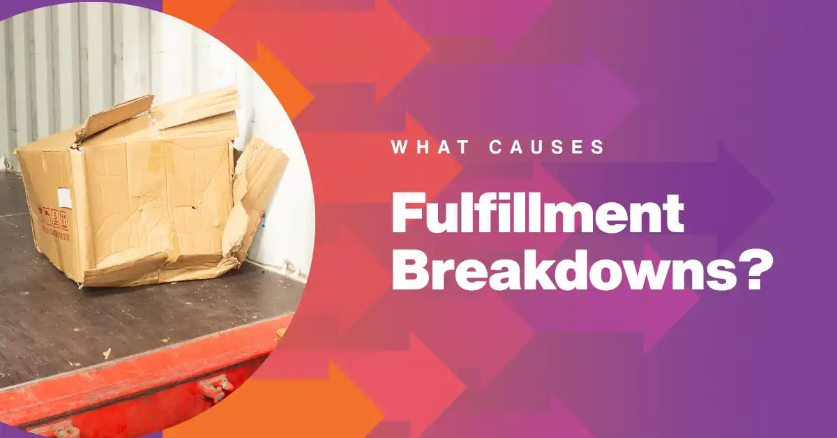 Broken box in the back of a truck